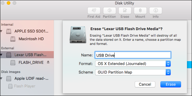 How to use a flash drive in a mac